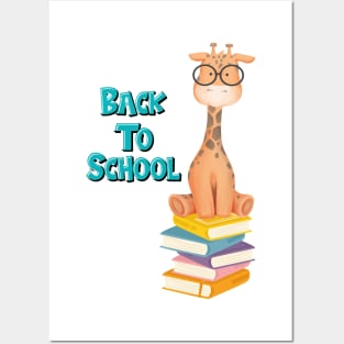 Back To School Giraffe Posters and Art